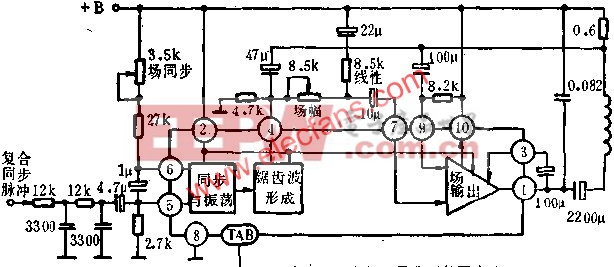 D1031内部功能方框图及典型外围电路图  www.elecfans.com