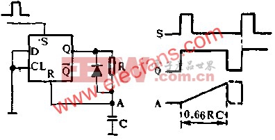 D觸發(fā)器組成單穩(wěn)態(tài)多諧振蕩器電路