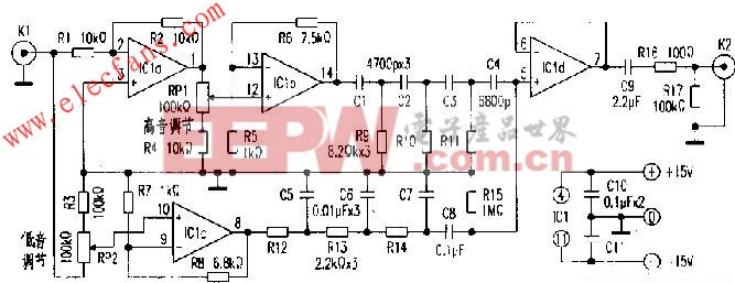 倒相式音調(diào)控制電路設(shè)計(jì)