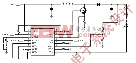 图三（二）： LED1//LED2//LED3//LED4 parallel application.