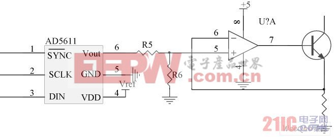 利用AD5611 搭建的模擬調(diào)光電路