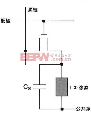 單一lcd像圖之電路