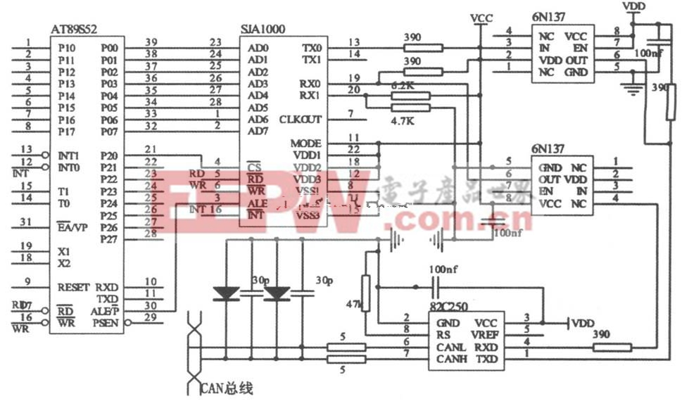  CAN總線接口電路