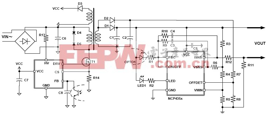 安森美半導(dǎo)體基于NCP1246和NCP4354低待機(jī)能耗電源適配器方案