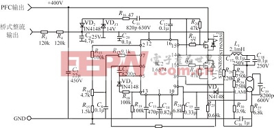 基于L6574的58W鎮(zhèn)流器電路