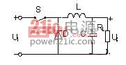 开关电源主电路拓扑结构的分析与比较 power.21ic.com  图1 降压型DC/DC转换器电路