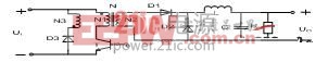 开关电源主电路拓扑结构的分析与比较 power.21ic.com图6 单端正激式DC/DC转换电路