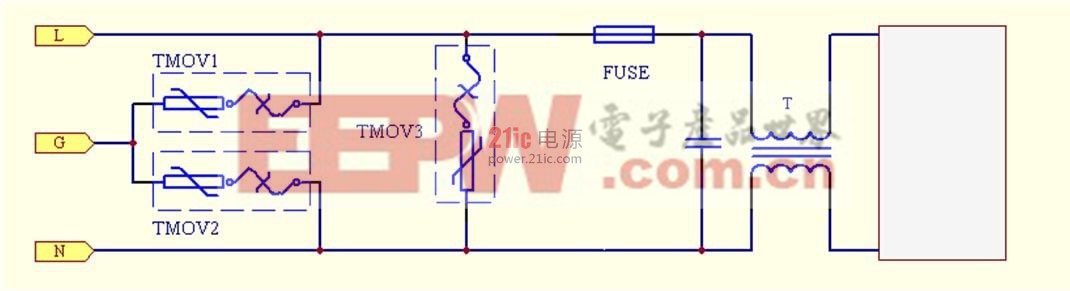 图18 采用TMOV 的全模保护电路