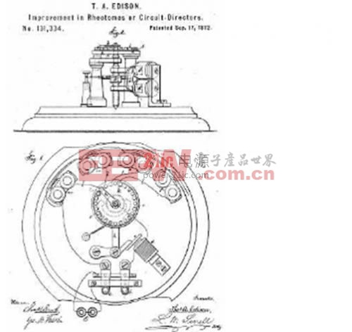 爱迪生发明的电位器