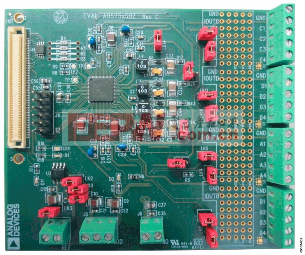 用于动态电源控制型DAC的高瞬态电流5 V稳压器(CN0198)