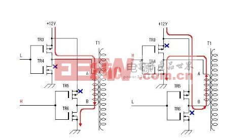 MOS場效應管電路部分的工作過程