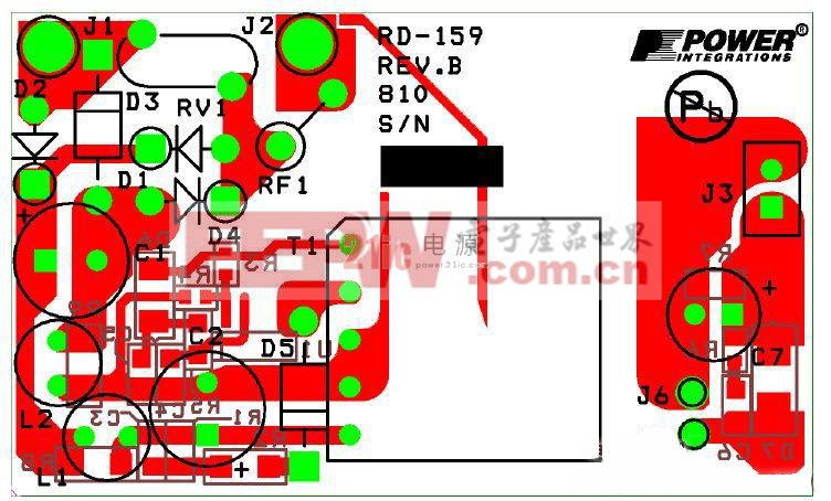 具備10kV共模浪涌抵抗能力的2.4W充電器PCB布局