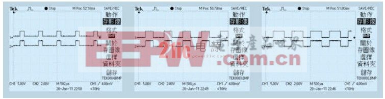 圖6 驅動波形和限流電阻上電壓波形