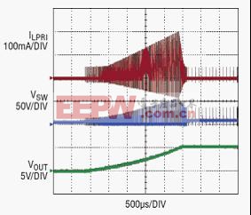 采用 5 引脚 TSOT-23 封装的 100V 微功率 No-Opto 隔离反激式转换器