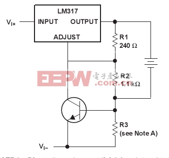 几种稳压器（TI）的典型应用之LM317