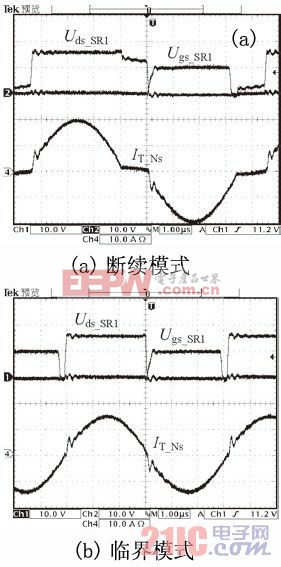 图11 主要实验波形
