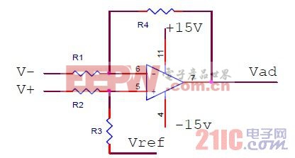 圖3 差分放大電路