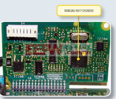 图9，微控制器的子卡负责完成变频器功能。
