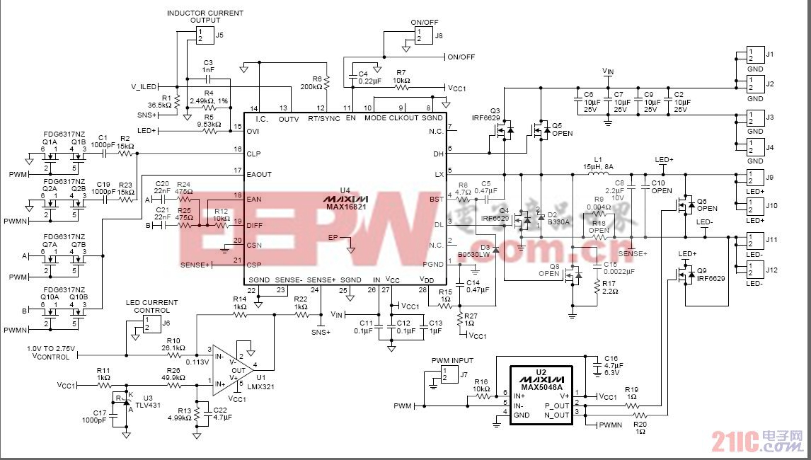 电源与新能源 设计应用 > 分析便携式投影仪6a rgb led驱动器参考设计