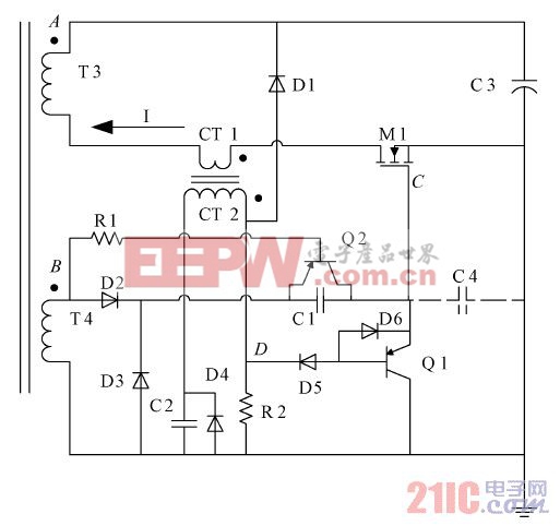 圖3 　同步整流方案的電路結(jié)構(gòu)