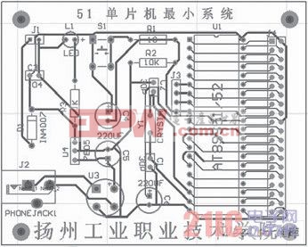 設(shè)置完成的電子時(shí)鐘PCB圖