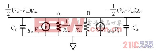 預(yù)運(yùn)放交流小信號(hào)等效電路圖