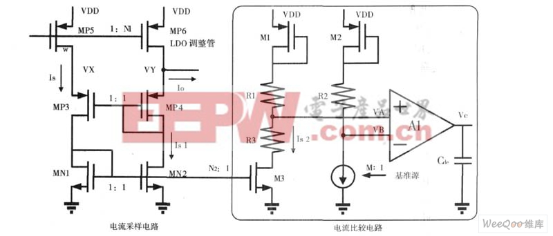 電流采樣電路與電流比較電路