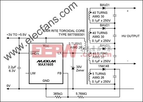 高電壓供電功能的單芯片 www.elecfans.com