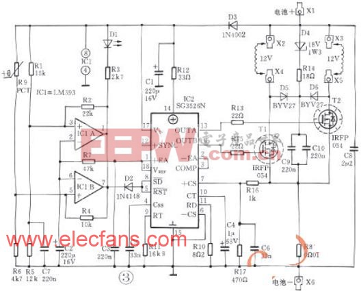 12V到230V電源逆變器 www.elecfans.com