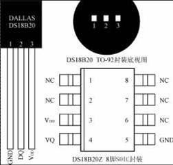 DS18B20管脚排列