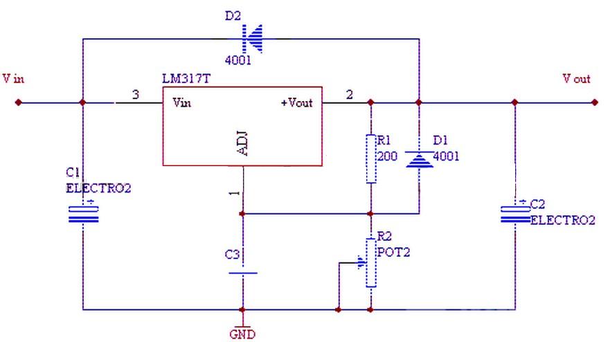 LM317集成稳压电路