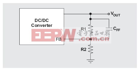 图4:使用前馈电容的电阻式反馈网络。