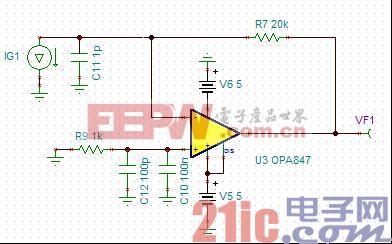 Figure7 未加補償?shù)?0k 放大電路