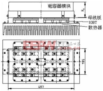 采用變頻器專用薄膜濾波電容器的變頻器的結(jié)構(gòu)