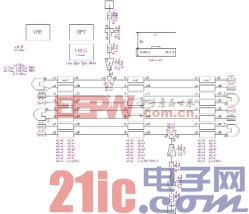 图1 Serenade中的微带发夹式滤波器的原理图。