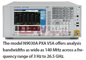 圖：安捷倫的VSA可覆蓋3Hz到26.5GHz范圍。