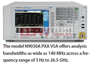 图：安捷伦的VSA可覆盖3Hz到26.5GHz范围。