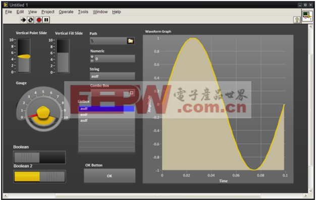 高級(jí)用戶可以完全定制LabVIEW前面板的外觀和感覺