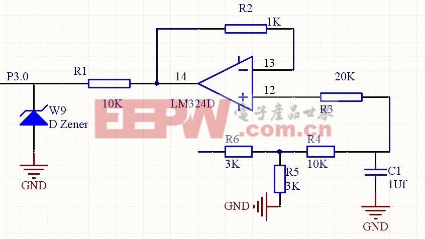 圖4 電壓信號(hào)采集電路