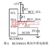 MLX90614模块外围电路
