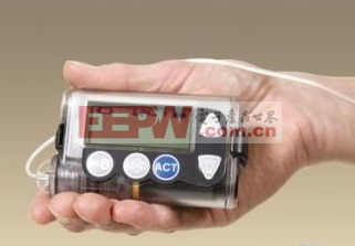 典型的电池供电胰岛素泵系统