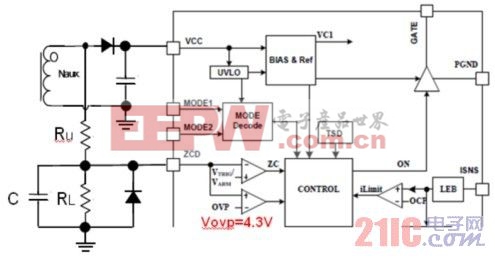  ZCD 引腳連接電路