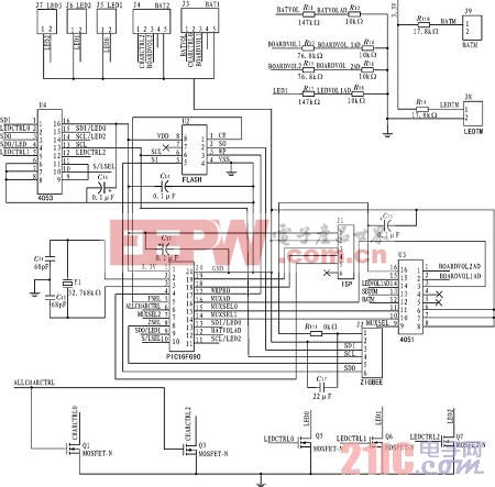 太陽能路燈控制系統(tǒng)電路原理圖