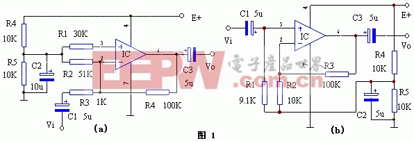 集成运算放大器的单电源供电电路