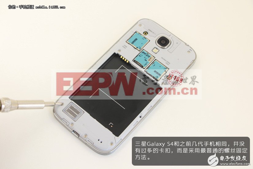 三星Galaxy S4真機(jī)拆解:內(nèi)部設(shè)計(jì)超簡(jiǎn)單(一)