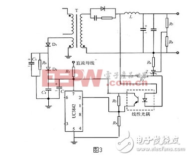 采用線性光耦改變誤差放大器的輸入誤差電壓