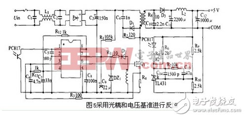 電流型開關(guān)電源中的UC3842電壓反饋電路