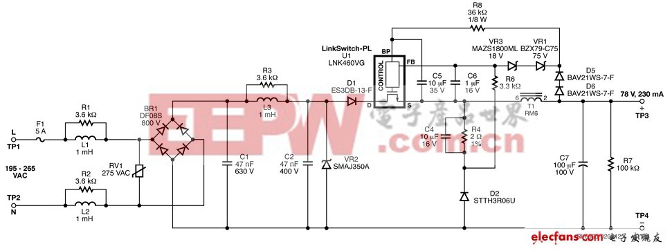 針對高功率LED燈泡替換應用的LED驅(qū)動器設計