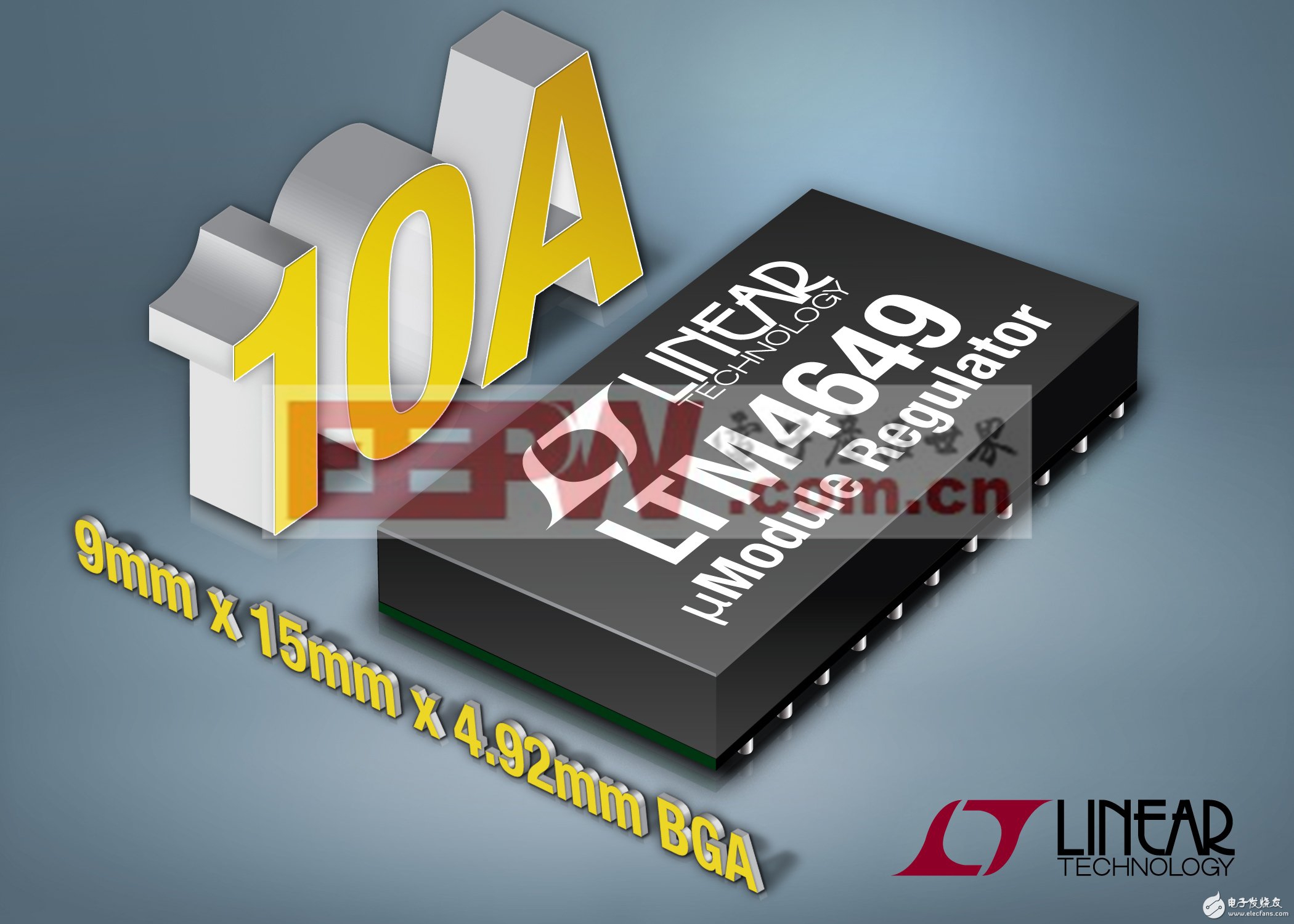 凌力尔特公司推出降压型微型模块稳压器LTM4649