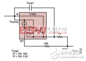 兩種用于LT3080的“二端”電流源配置